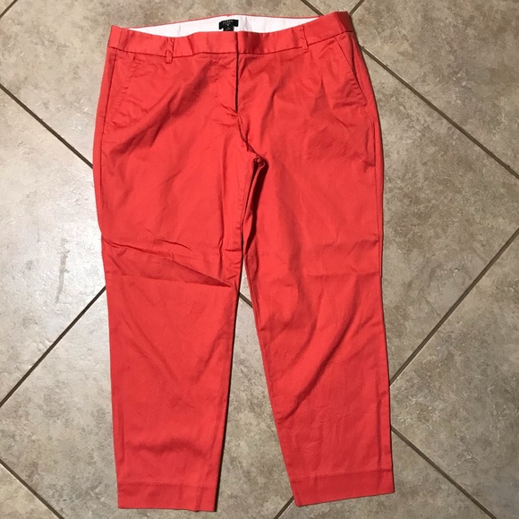 J. Crew Pants - J. CREW stretch City Fit Size 14 coral capris